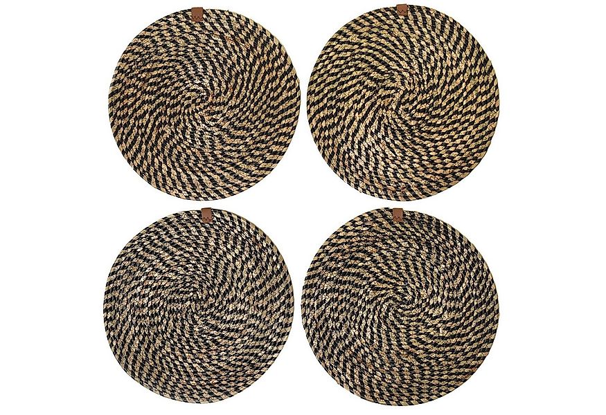 VIVANNO Platzset Seegras ILANA Rund - Natur Geflochten, (Set, 4-St), 35x0,5 günstig online kaufen