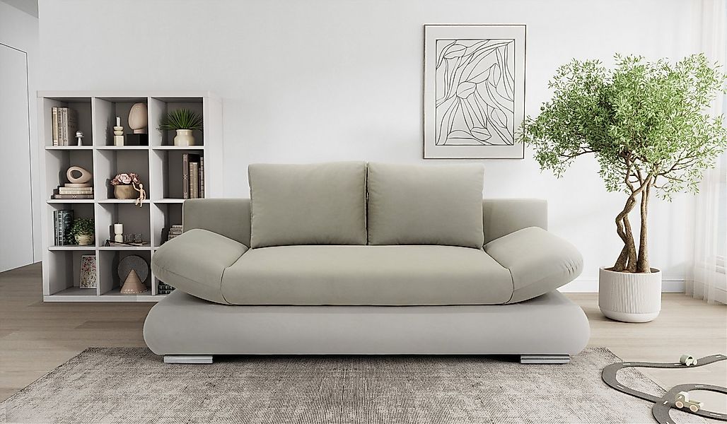 Hygger Möbelhaus Schlafsofa NEXT mit Bettkasten & Schlaffunktion, Armteilve günstig online kaufen