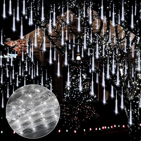 LMaxhome LED-Lichterkette Röhre Regenlichterkette Meteorschauer Weihnachtsd günstig online kaufen