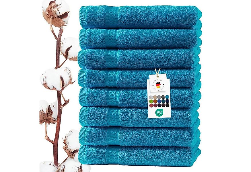 Carpe Sonno Gästehandtücher 30x50 cm 8x Gästetuch Set 100% Baumwolle Frotti günstig online kaufen