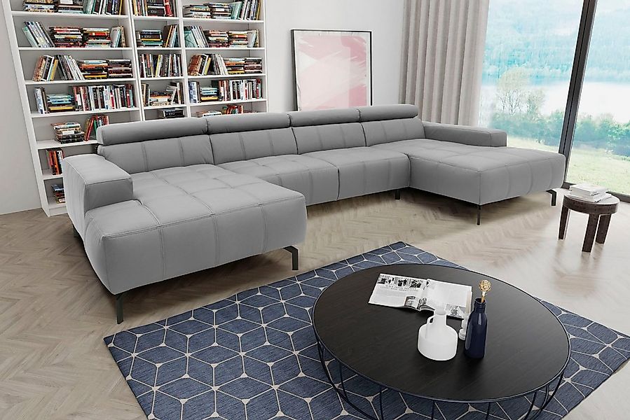 DOMO collection Wohnlandschaft "Cunelli tolle Sitznähte als Designelement, günstig online kaufen