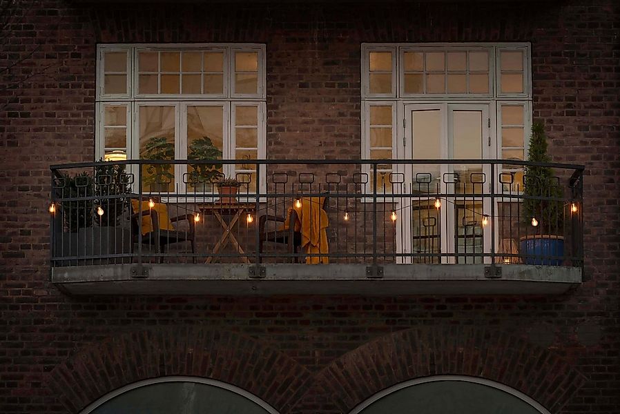 KONSTSMIDE LED-Lichterkette Weihnachtsdeko aussen, 20-flammig, LED Biergart günstig online kaufen