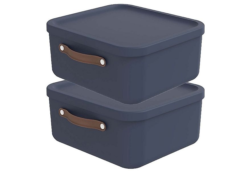 ROTHO Aufbewahrungsbox 2er-Set Kiste mit Deckel Maloja 20l (Aufbewahrungsse günstig online kaufen