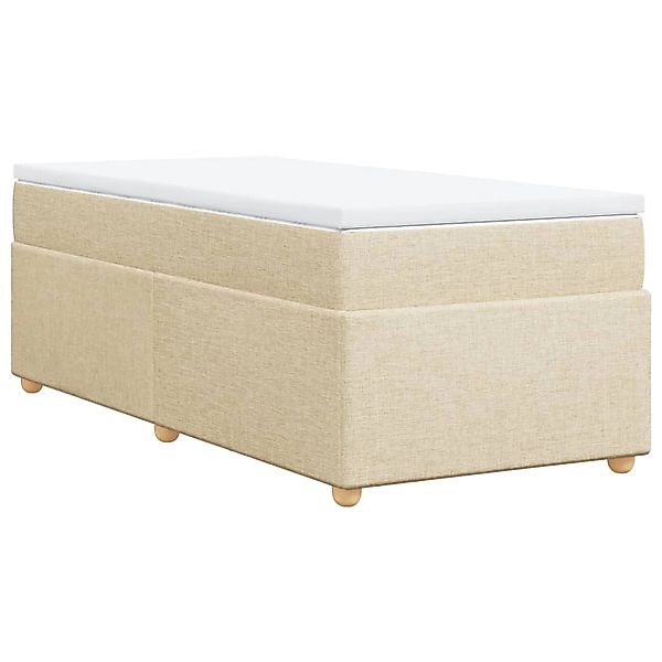 vidaXL Boxspringbett mit Matratze Creme 80x200 cm Stoff2107202 günstig online kaufen