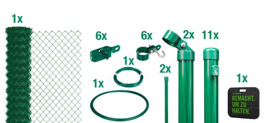 Alberts Maschendrahtzaun Höhe: 80 - 200 cm, Gesamtlänge: 15 - 100 m, zum Ei günstig online kaufen