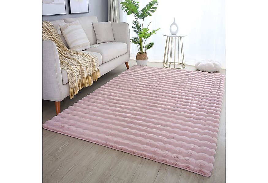 Carpettex Hochflor-Teppich Unicolor - Einfarbig, Läufer, Höhe: 25 mm, Teppi günstig online kaufen