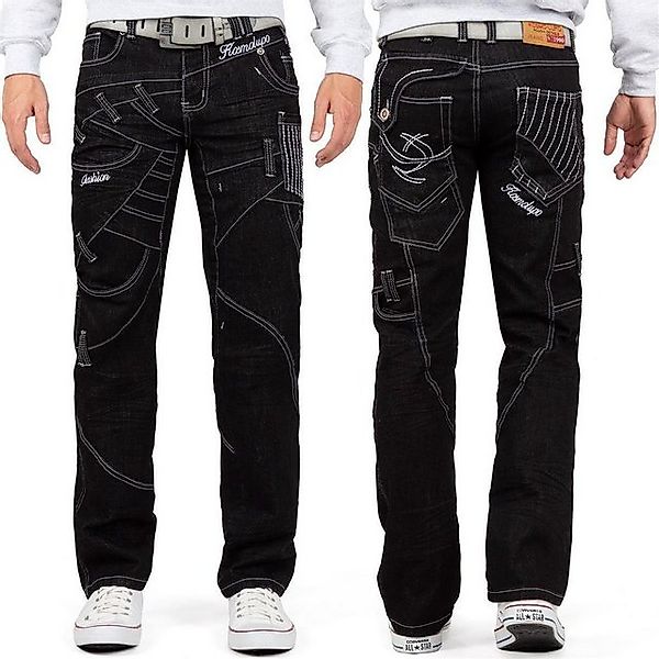 Kosmo Lupo 5-Pocket-Jeans Moderne Herren Hose BA-KM130-1 Schwarz W34/L34 (1 günstig online kaufen