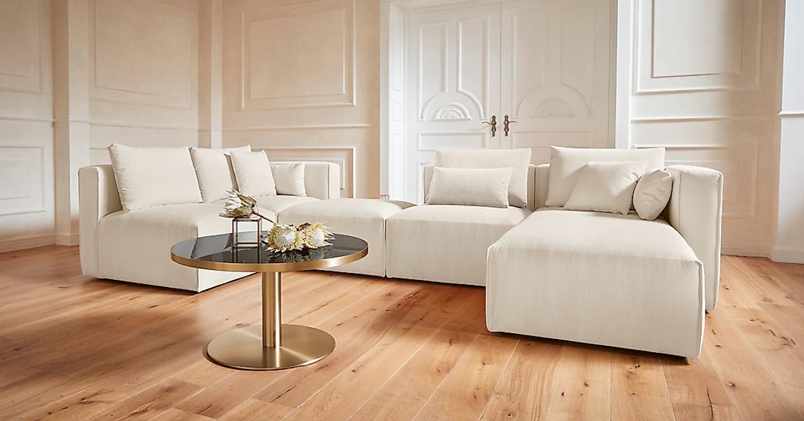 Home affaire Wohnlandschaft "Comfine U-Form", zusammengesetzt aus Modulen, günstig online kaufen