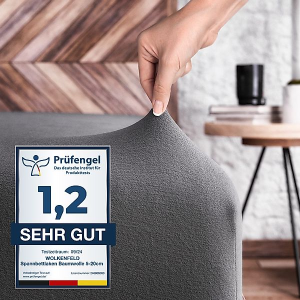 Wolkenfeld Spannbettlaken 100% Baumwolle - 2x günstig online kaufen