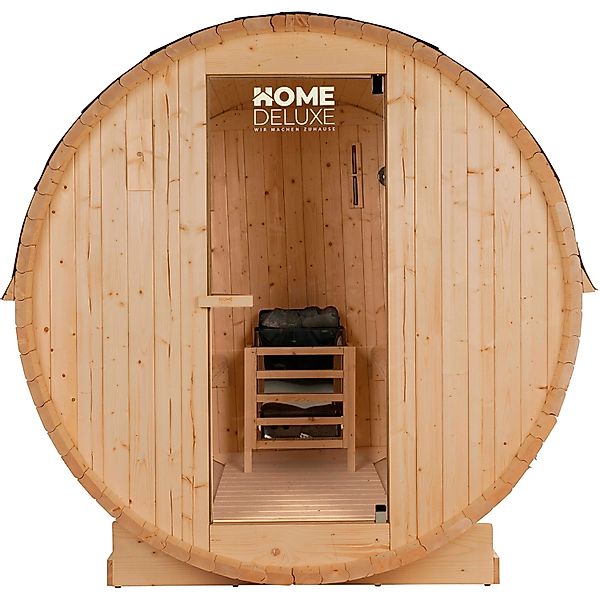 Outdoor Fasssauna Lahti Tannenholz Natur L günstig online kaufen