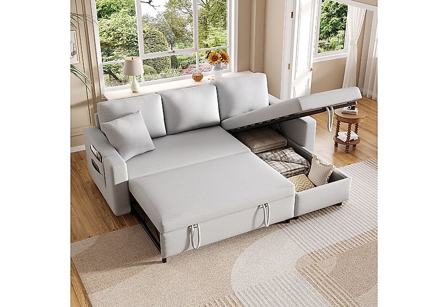 Ulife Schlafsofa Sofa-Chaiselongue links/rechts austauschbar, Sofa mit Schl günstig online kaufen