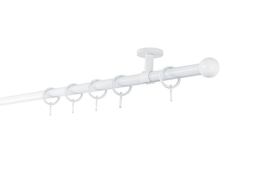 ondeco Gardinenstange Rundrohr Deckenabstand 4cm Ball, günstig online kaufen