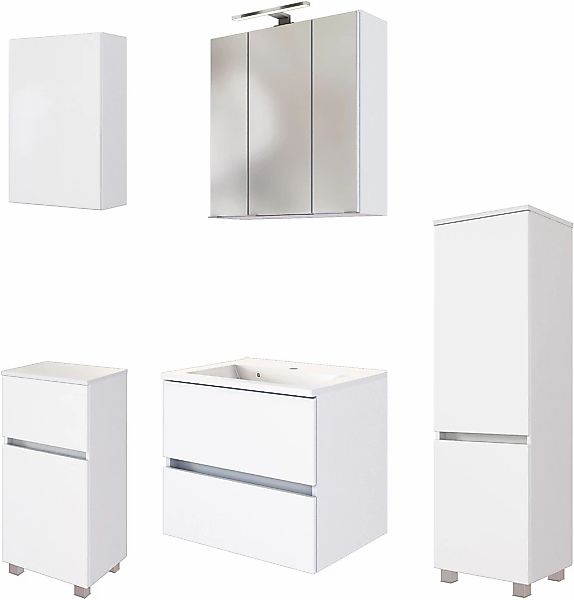 welltime Badmöbel-Set "Welltime Möbel Baabe Waschtisch-Set 3tlg. oder 5tlg. günstig online kaufen