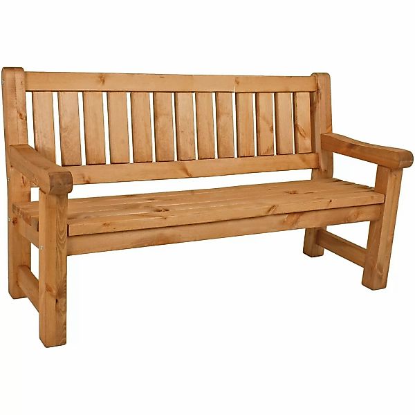 Garden Pleasure Bank Allgäu 3-Sitzer Braun FSC® günstig online kaufen