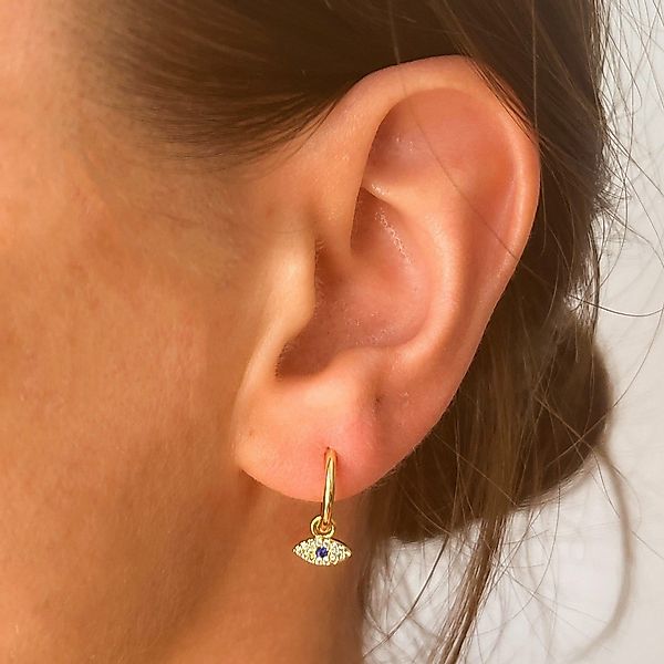 Cala Rose Paar Creolen EVIL EYE günstig online kaufen