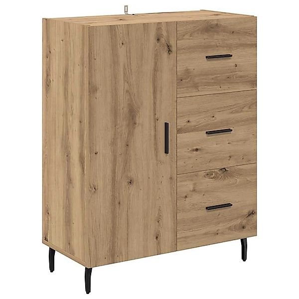 vidaXL Sideboard Artisan-Eiche 69,5 x 34 x 90 cm Verbundholz und Eisen 8815 günstig online kaufen