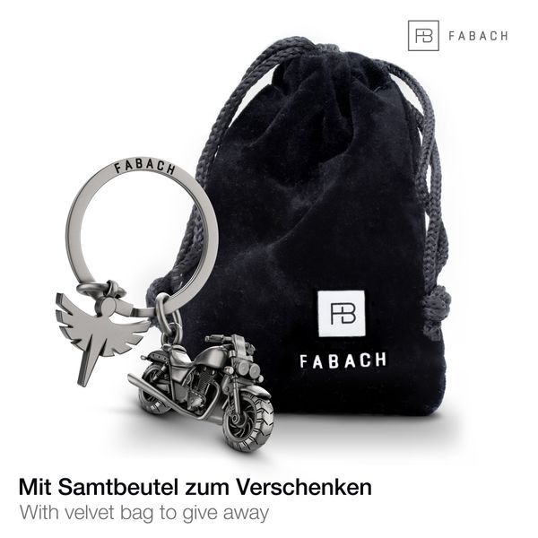 FABACH Schlüsselanhänger Chopper Motorrad mit Schutzengel günstig online kaufen