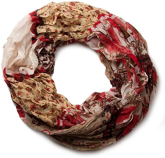 styleBREAKER Loop Loop mit Blumen Paisley Muster, (1-St) günstig online kaufen