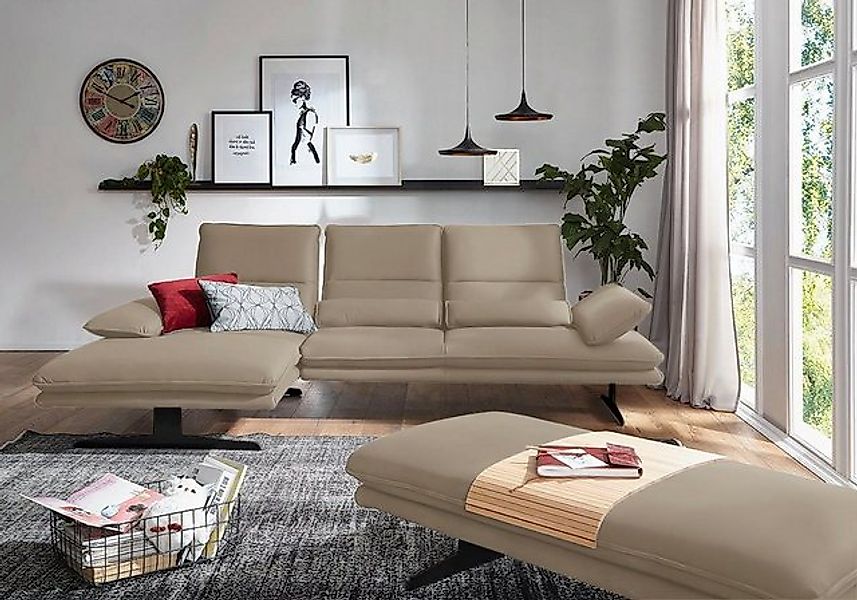 W.SCHILLIG Ecksofa broadway, Designsofa mit tollem Sitzkomfort, Sitztiefenv günstig online kaufen