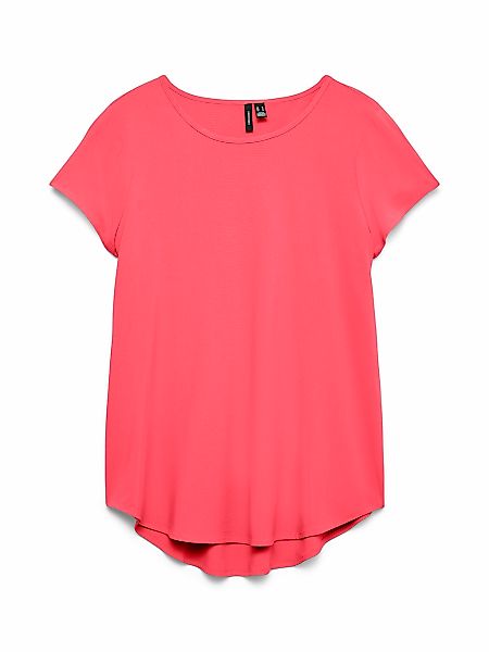 Vero Moda Blusenshirt "VMBELLA SS TOP WVN GA NOOS" Viskosemischung, abgerun günstig online kaufen