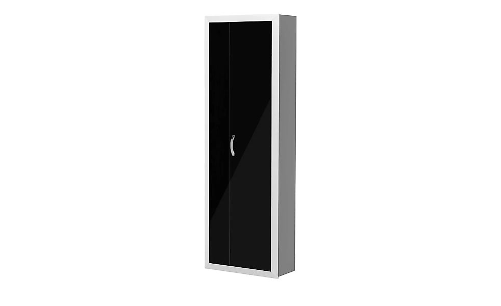 Wohnwert Dielenschrank  Intro - schwarz - 66 cm - 195 cm - 33 cm - Garderob günstig online kaufen