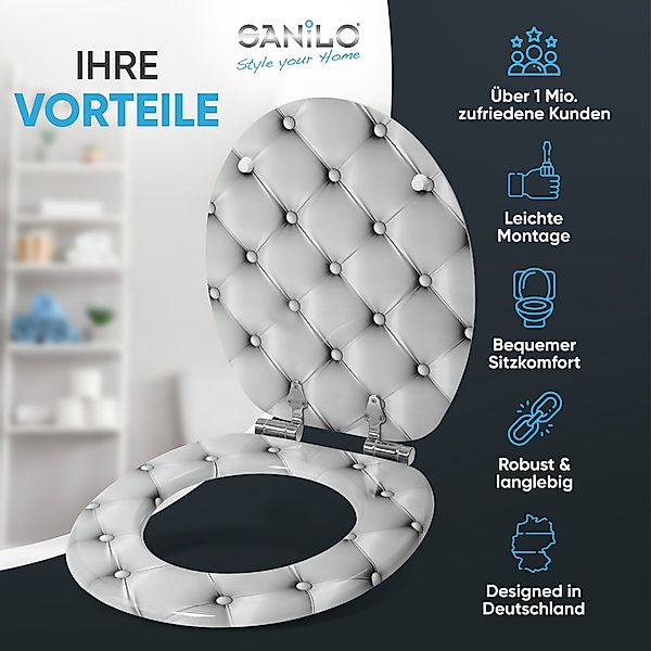 Sanilo WC Sitz mit Absenkautomatik Comfort, Hochwertiger und Stabiler Toile günstig online kaufen