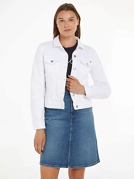 Tommy Hilfiger Jeansblazer "DNM SLIM JACKET WHITE", mit Markenlabel günstig online kaufen