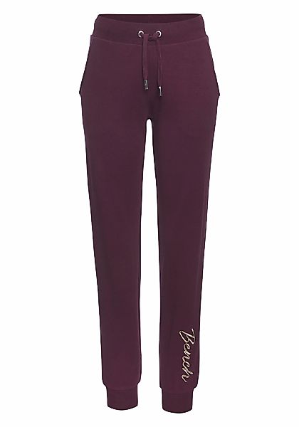 Bench. Loungewear Relaxhose mit glänzender Logostickerei, Loungeanzug günstig online kaufen