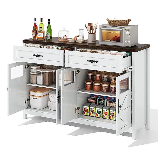 HAUSS SPOLE Sideboard 140cm Kommode Mehrzweckschrank günstig online kaufen