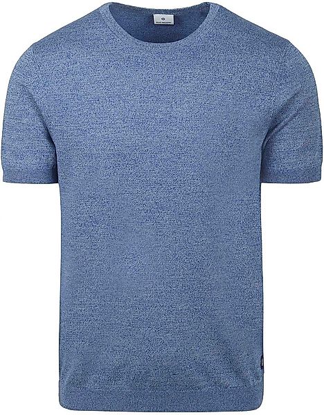 Blue Industry Knitted T-Shirt Melange Blau - Größe M günstig online kaufen