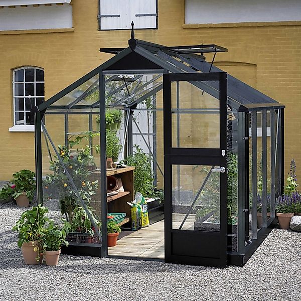Juliana Gewächshaus Compact 5 Anthrazit-Schwarz 5 m² inkl. Fundamentrahmen günstig online kaufen