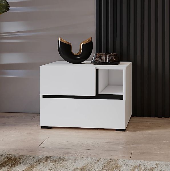 OTTO home Nachtkommode "Cross, moderner griffloser Nachtschrank" Nachttisch günstig online kaufen