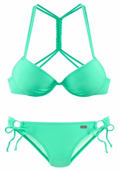 Buffalo Push-Up-Bikini mit geflochtenem Rückendetail günstig online kaufen