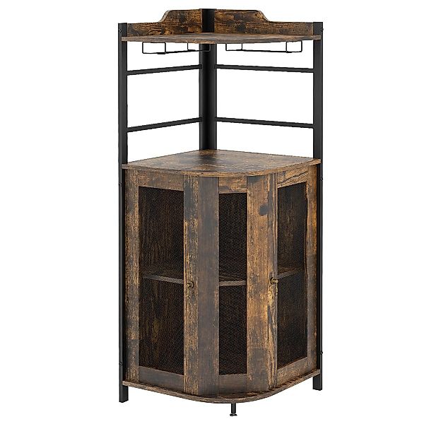 COSTWAY Weinschrank mit Türen & Glashalter, günstig online kaufen