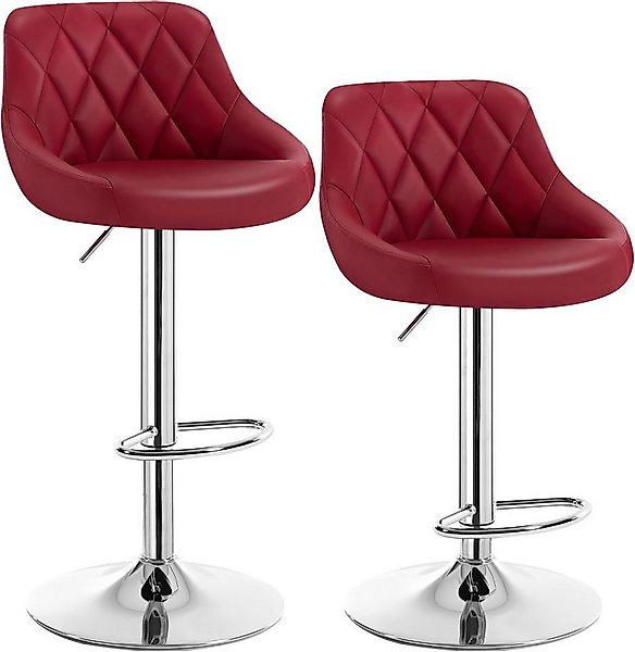 Woltu Barhocker (2 St), gut gepolstert, Kunstleder, Höhenverstellbar, Drehb günstig online kaufen