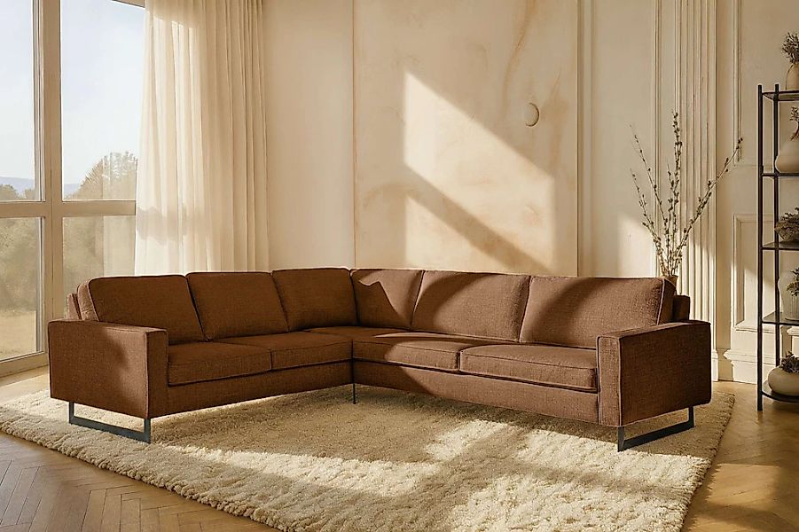 Home affaire Ecksofa "Pinto, XXL, 250/290 cm, langer Schenkel, Ottomane" Co günstig online kaufen