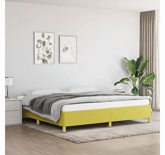 furnicato Bett Bettgestell Grün 200x200 cm Stoff günstig online kaufen