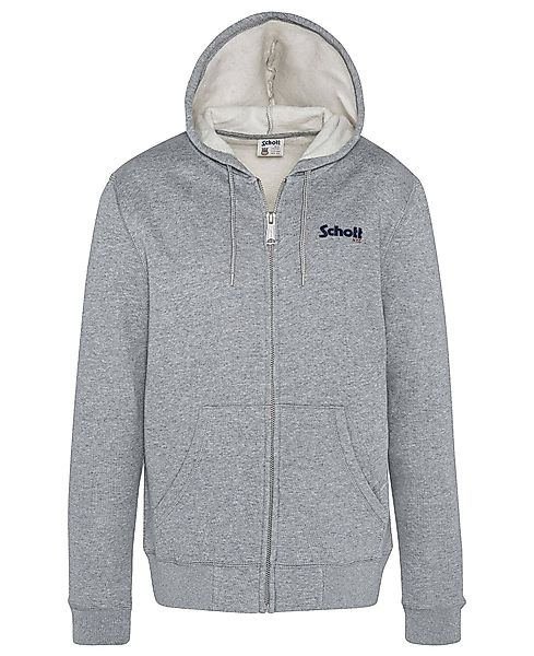 Schott NYC Kapuzensweatjacke Sweatjacke Schott Logo günstig online kaufen