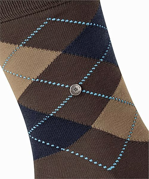 Burlington Manchester Socken Kariert Braun 5043 - Größe 40-46 günstig online kaufen