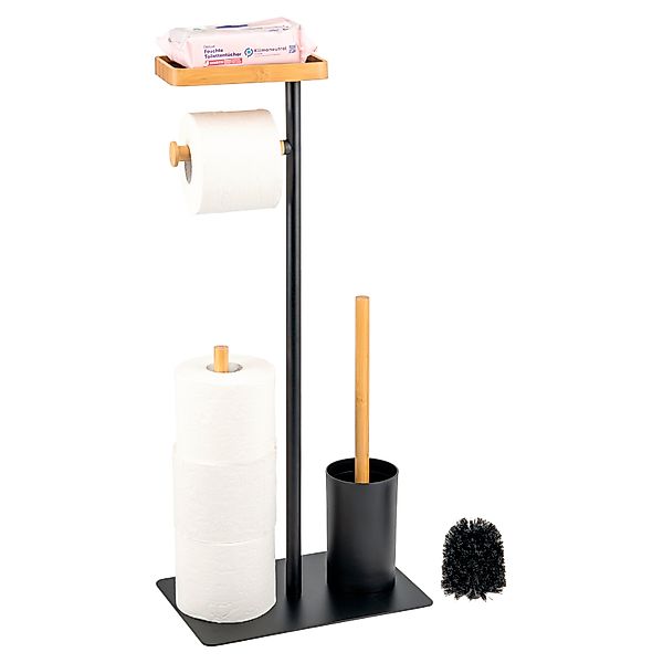 eluno WC-Garnitur Stand-WC-Garnitur 4in1, WC-Bürste, (Ersatz)Rollenhalter, günstig online kaufen