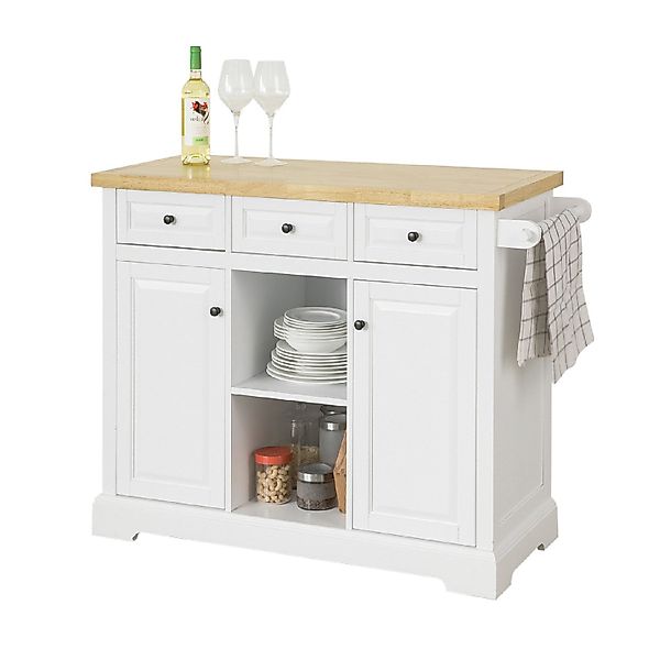 SoBuy Küchenwagen FKW100/FKW101, Kücheninsel Küchenschrank Sideboard günstig online kaufen