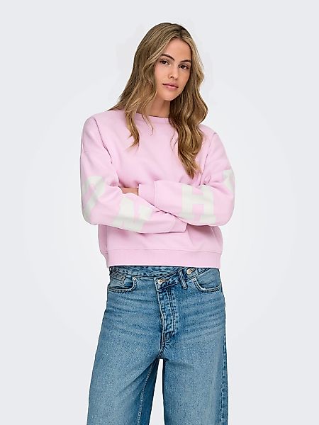 ONLY Sweatshirt "ONLSWEAT L/S BACK/SLEEVE PRINT SWT NOOS" günstig online kaufen