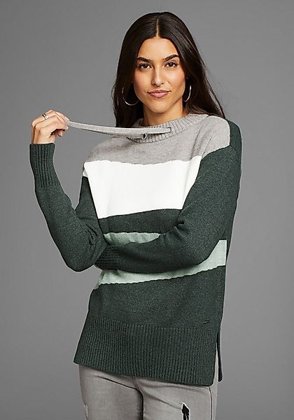 Laura Scott Streifenpullover mit Bindebändern günstig online kaufen