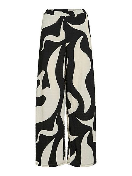 Vila Stoffhose Trendiges Design mit abstraktem Muster, weite Passform VIZEY günstig online kaufen