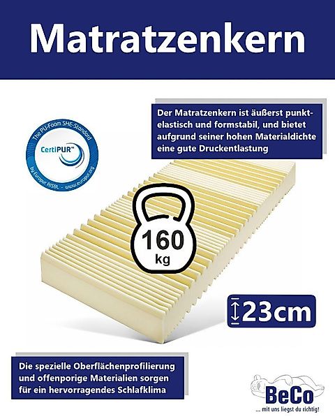 Beco Kaltschaummatratze "Luxus-Matratze für Gewichtige, hohe Matratzenhöhe günstig online kaufen