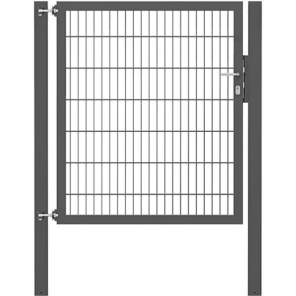 Einzeltor Flexo Plus 125 cm x 140 cm Pfosten 80 cm x 80 cm Anthrazit günstig online kaufen