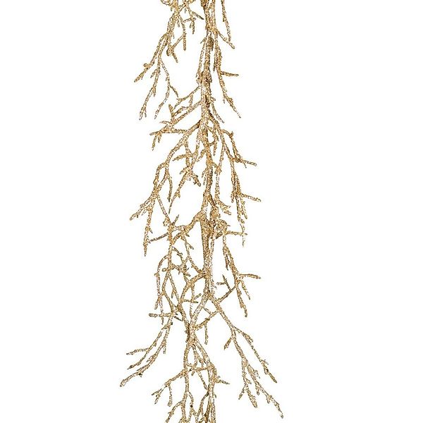 Kunstblume Dekozweig - Girlande - gold, günstig online kaufen