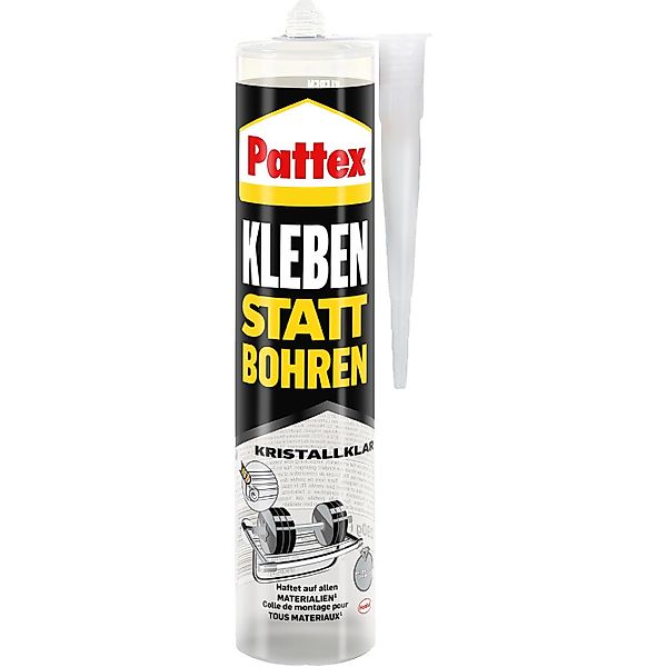 Pattex Kleben statt Bohren Kristallklar Montagekleber 290 g Kartusche günstig online kaufen
