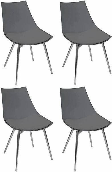 Kayoom Stuhl "Dakota 110 4er-Set, Kunstleder-Bezug, Sitzfläche aus Schaumst günstig online kaufen