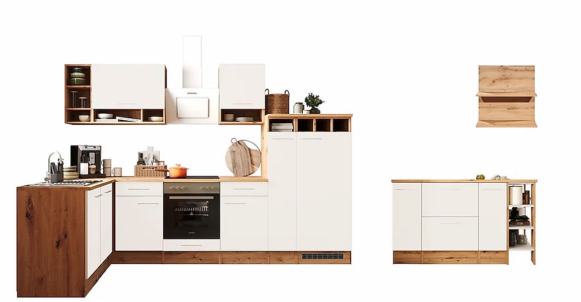 RESPEKTA Kücheninsel "Hilde" Breite 310 cm, 90 cm Arbeitshöhe, in exklusive günstig online kaufen